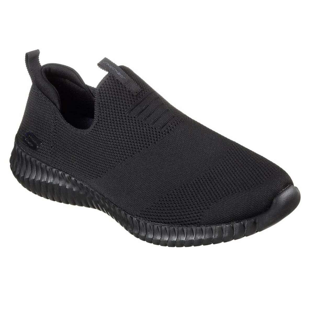 skechers black sports shoes