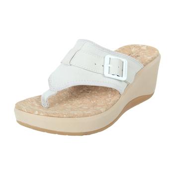 Clarks Off-White Casual Slip Ons