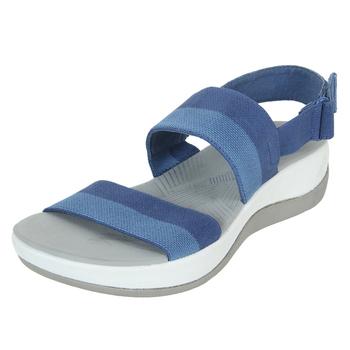 Clarks White-Blue Casual Sandals