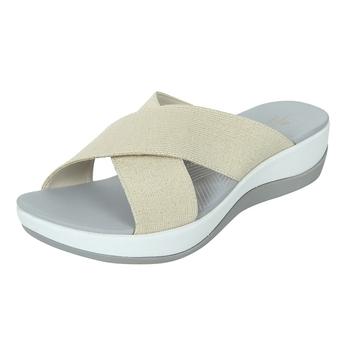 Clarks Gold Casual Slides