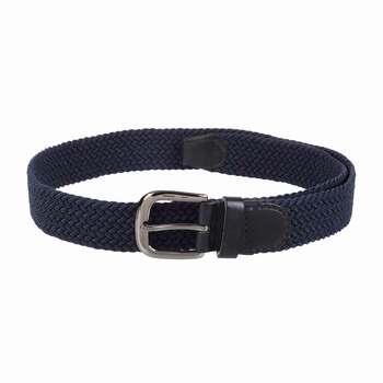 Mochi Navy-Blue Mens Belts Pin Buckle