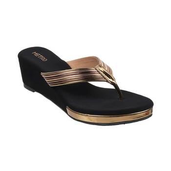 Metro Antique-Gold Casual Slippers