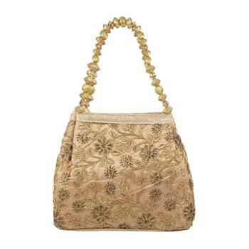 Metro Antique-Gold Hand Bags Evening Bag