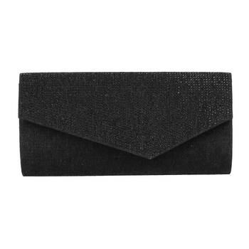 Metro Black Hand Bags Envelope Clutch