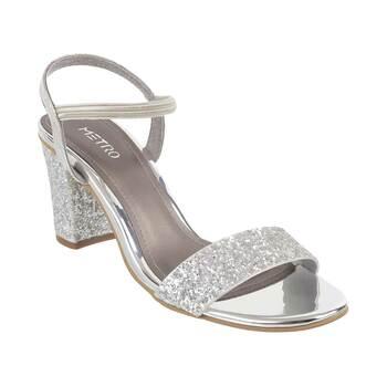 Metro Silver Party Sandals