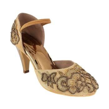 Princess Antique-Gold Wedding Sandals