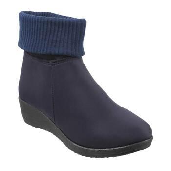 Mochi Navy-Blue Casual Boots