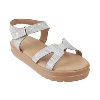Metro Silver Casual Sandals