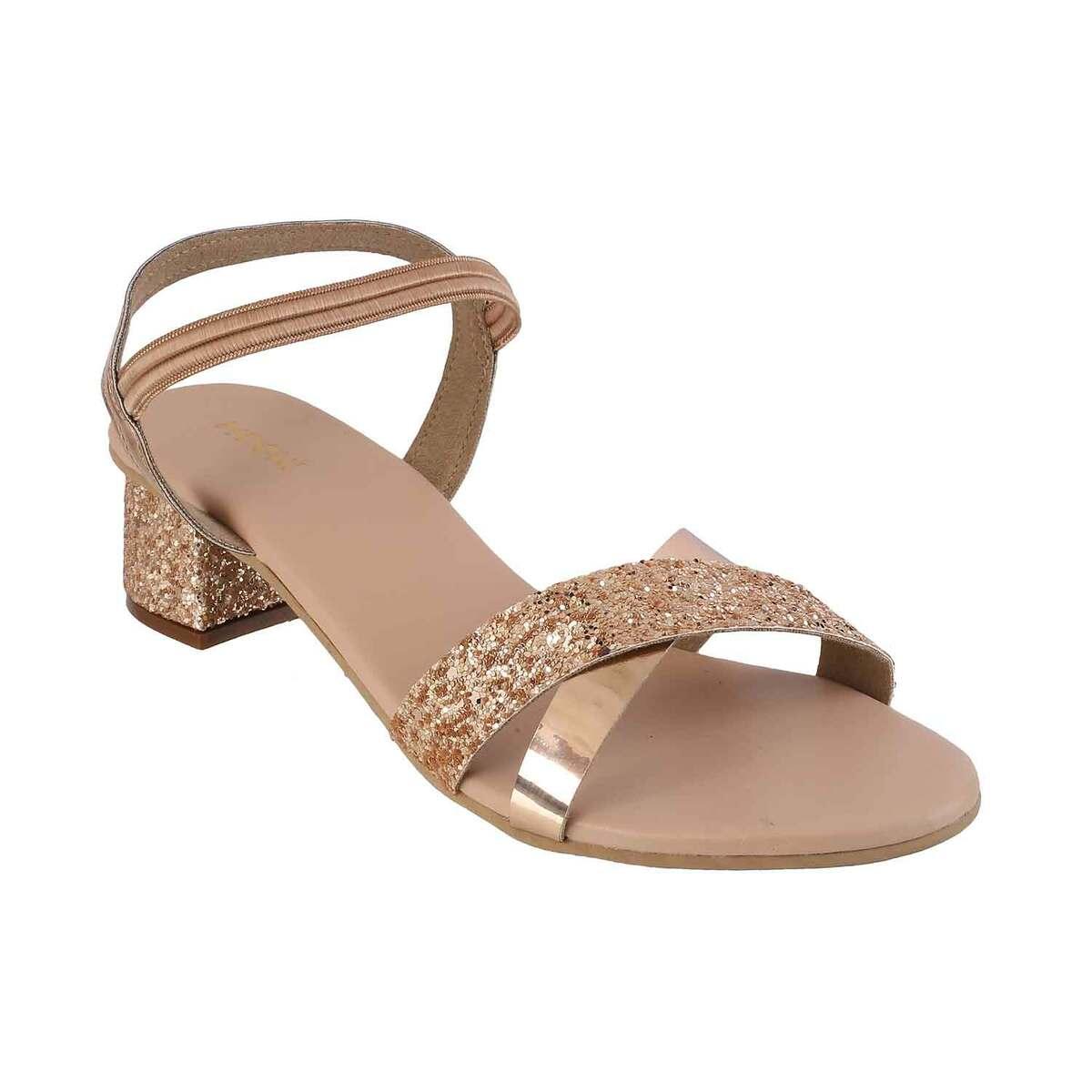 Buy Mochi Rose-Gold Formal Sandals 