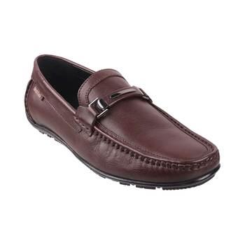 Metro Maroon Casual Loafers